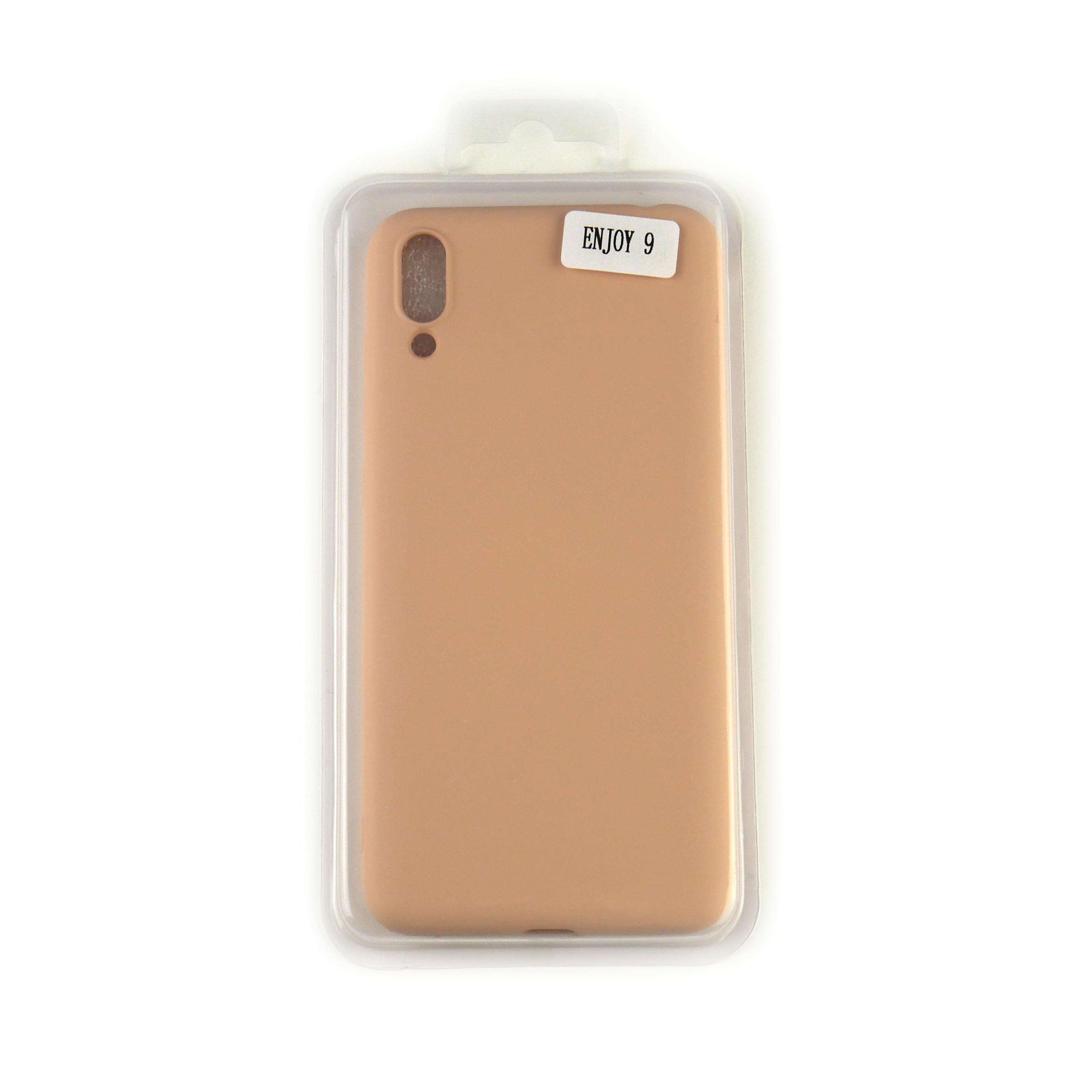 Чехол Silicone Case Full Cover Huawei Enjoy 9 Розовое Золото