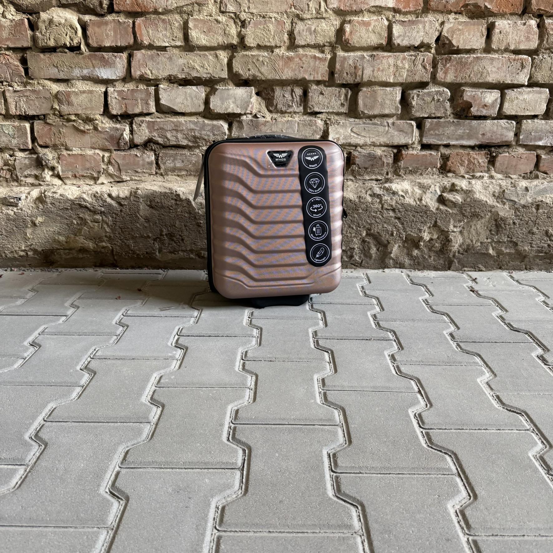 Мини-чемодан Wings PEA01 дорожный XXS Розовое золото (26630757) - фото 2 Мини-чемодан Wings PEA01 дорожный XXS Розовое золото (26630757) - фото 2