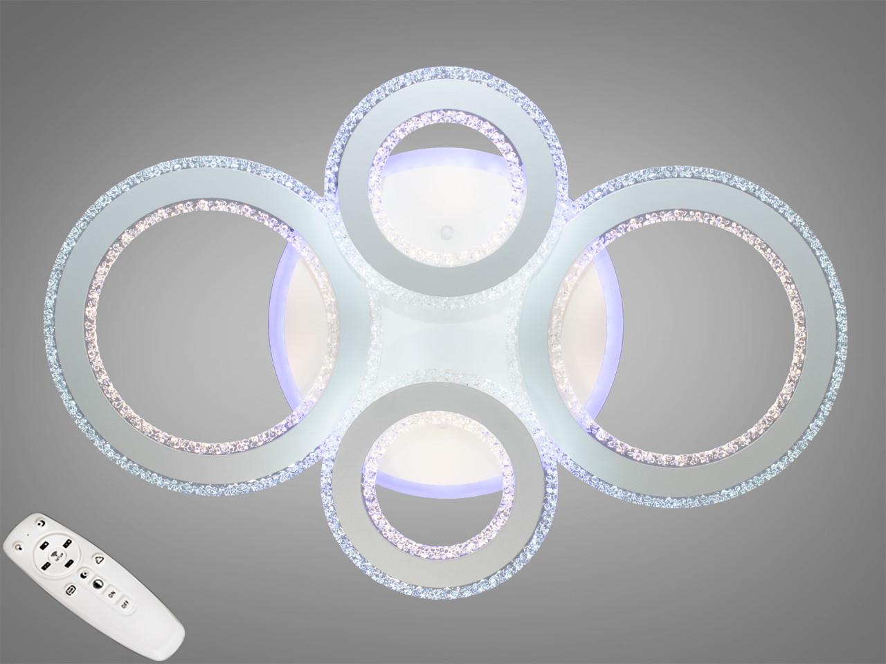 Люстра потолочная с диммером LED MX2745/2+2WH 3col dim (2437599252)