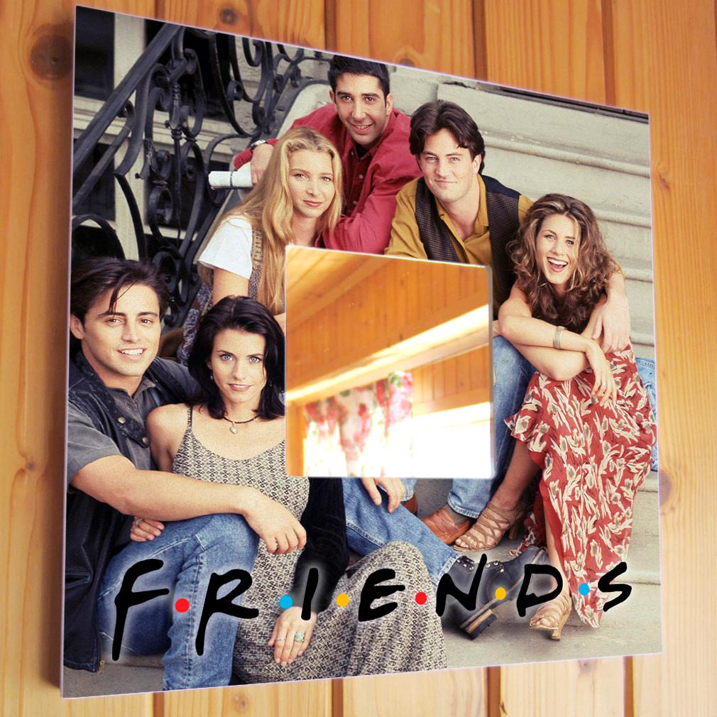 Зеркало из ретро фото Сериал "Friends" 260х260 мм (M00836)