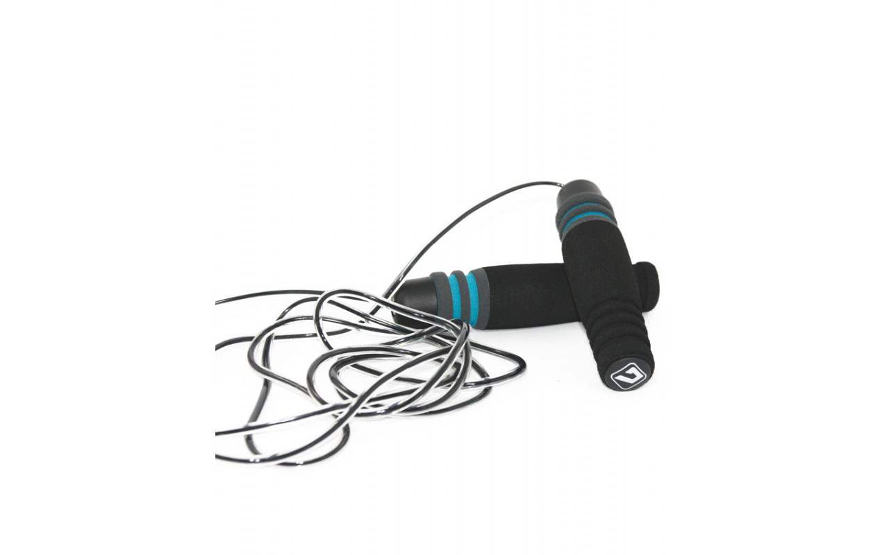 Скакалка скоростная тяжелая LiveUP Jump Rope LS3137 280 см Черный