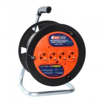 Подовжувач на котушці Horoz Electric без кабелю із заземленням котушка для подовжувача