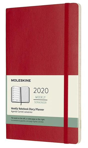 Еженедельник Moleskine 2020 средний Красный (DSF212WN3Y20)