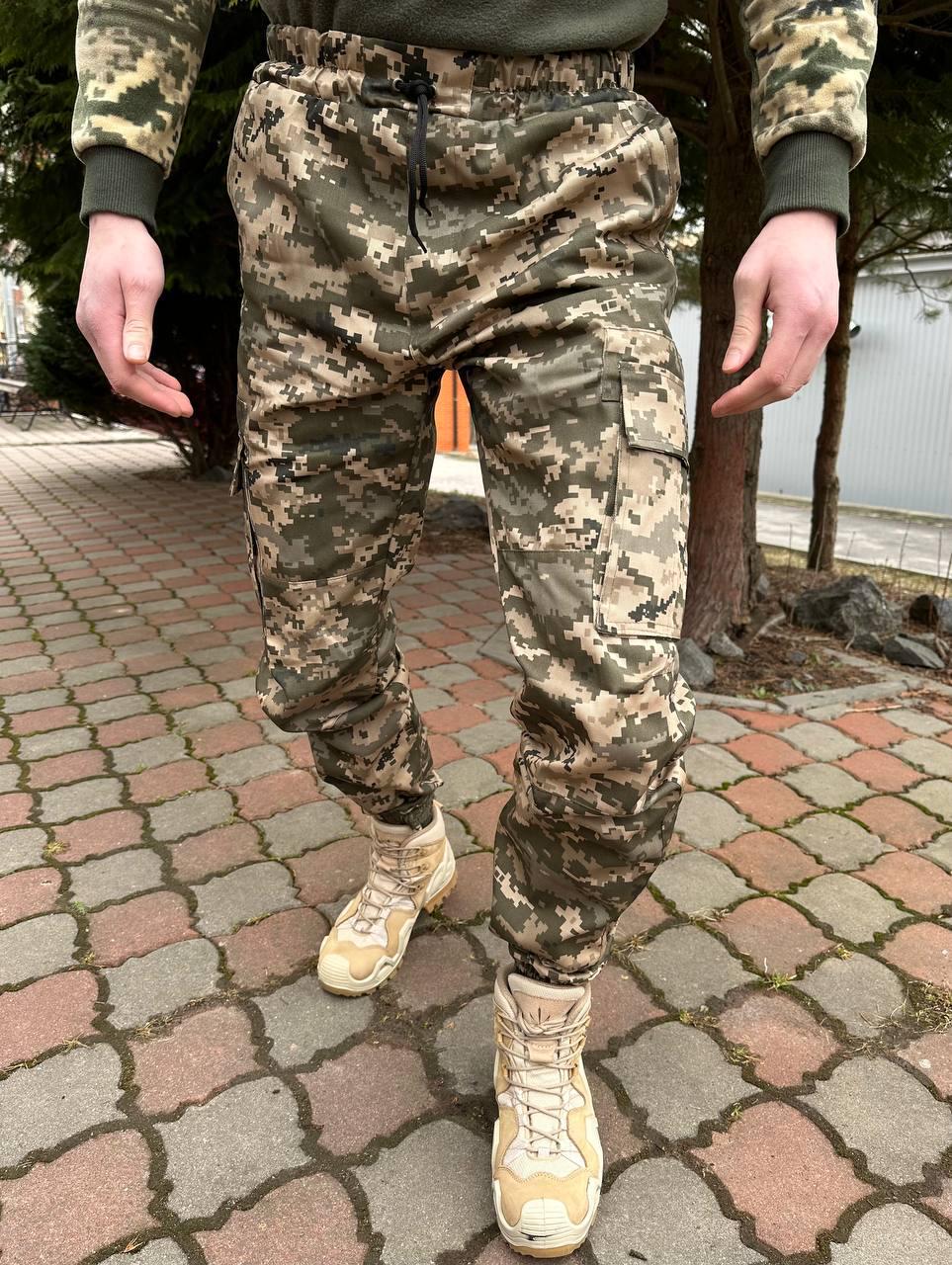 Штани джогери чоловічі камуфляжні р. 52 Піксель (0196-52)