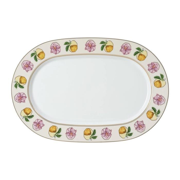 Блюдо овальное IDYLLIA Swarovski x Rosenthal Зефир 36,2x24,2 (2668514)