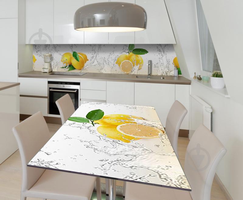 Наклейка виниловая на стол Zatarga "Сочные Лимоны" 600х1200 мм Наклейка виниловая на стол Zatarga "Сочные Лимоны" 600х1200 мм