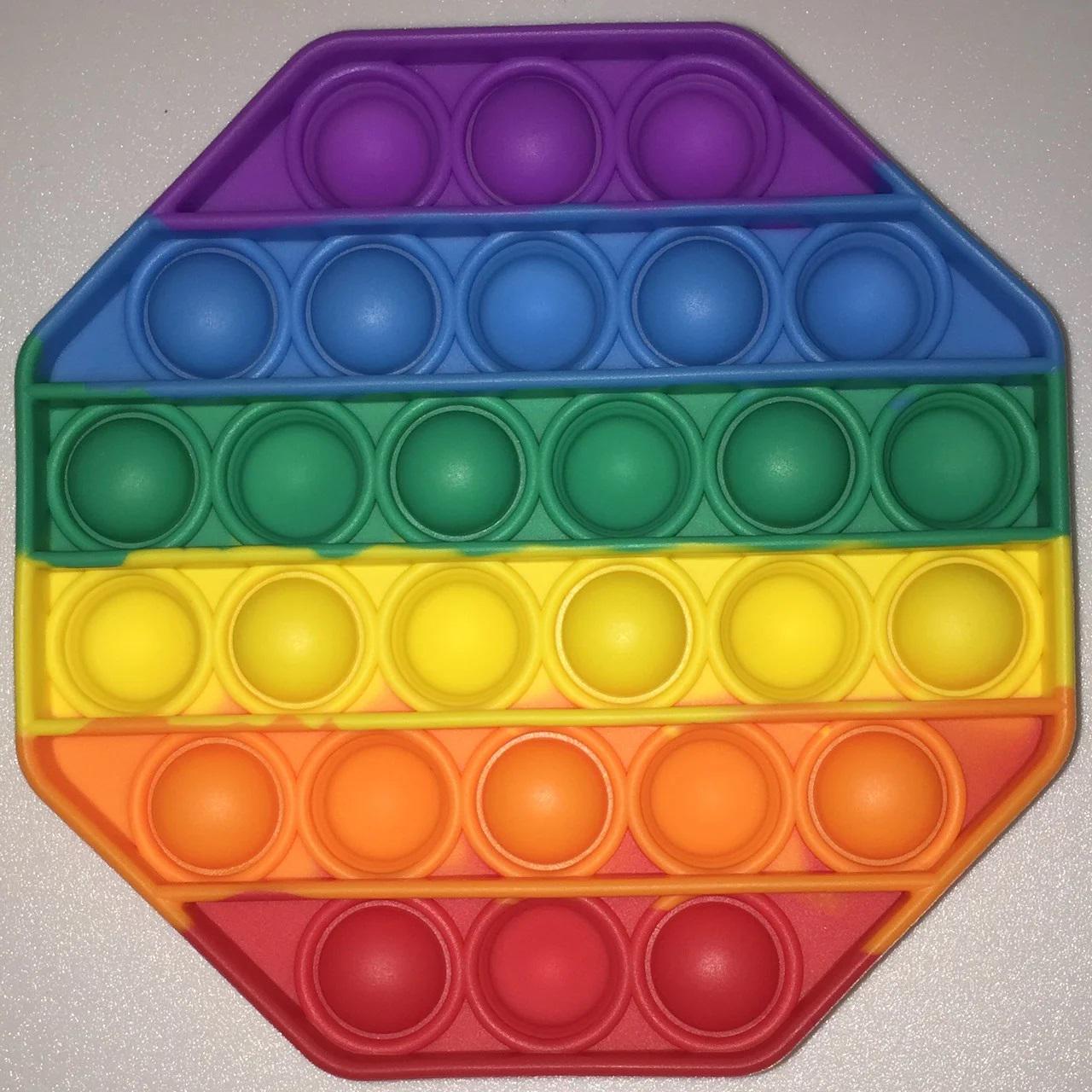 Антистресс пупырка Pop It Push Up Bubble Разноцветный