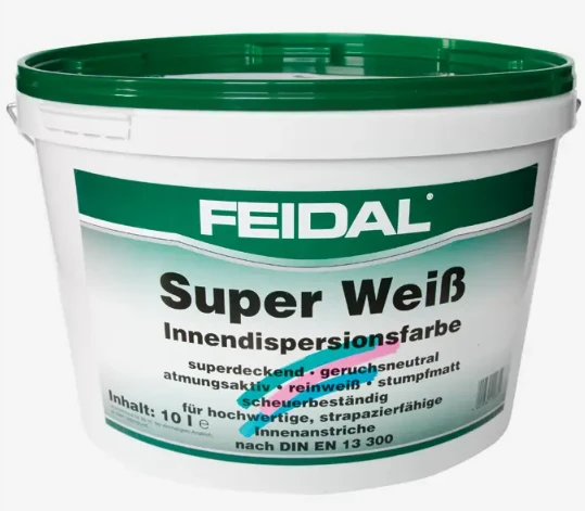 Краска интерьерная Feidal Super Weiß 10 л Белый (1886455306)