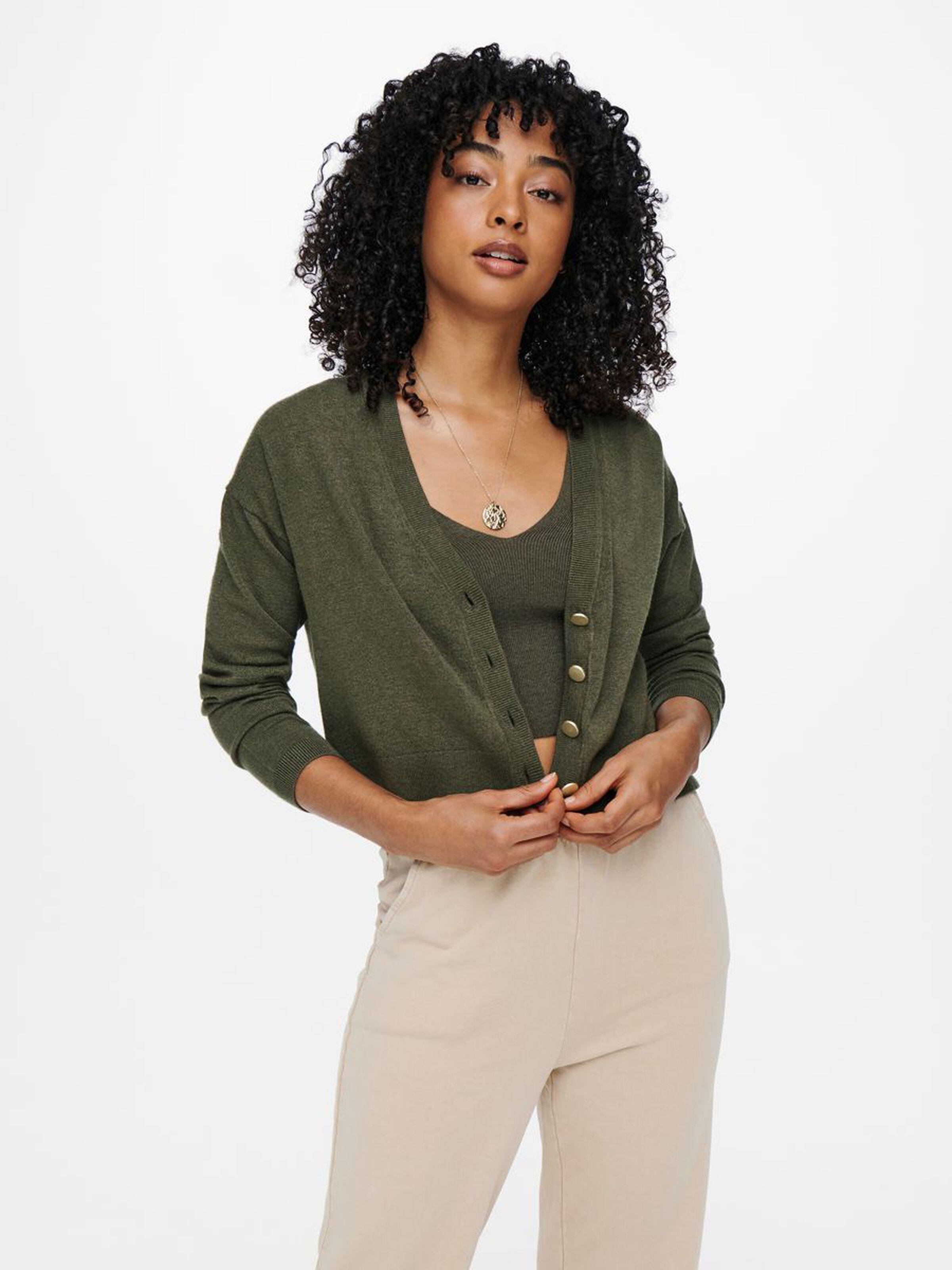 Кардиган женский Only 15236053 M Зеленый