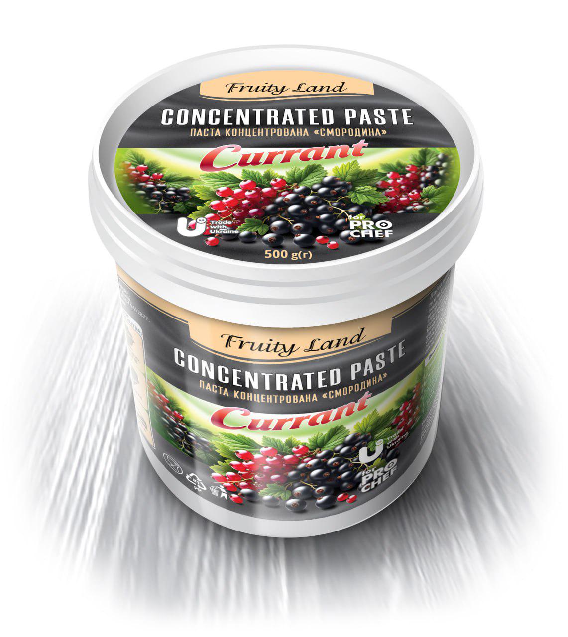 Паста концентрированная Fruityland Смородина 500 г