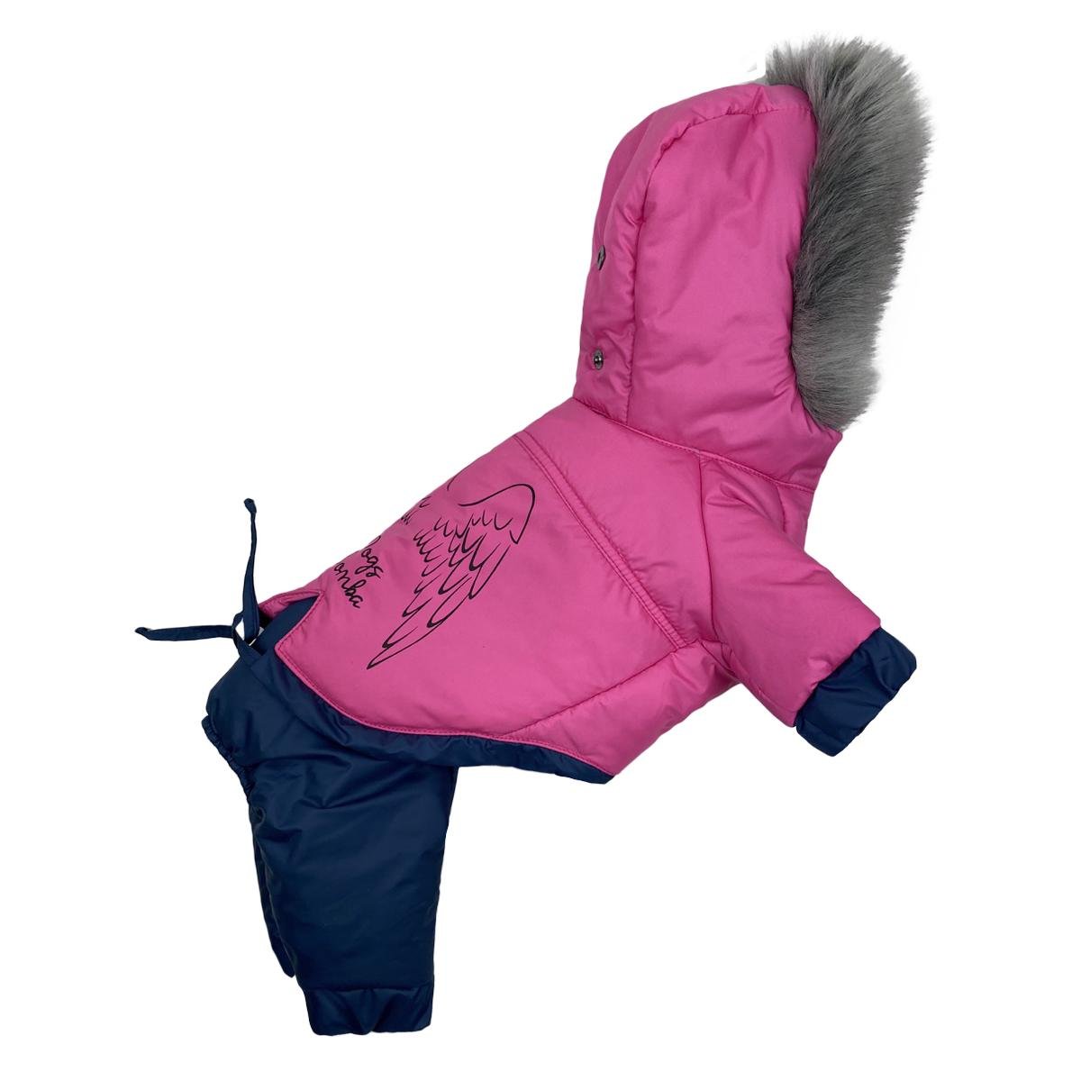 Комбінезон для собак зі знімними штанами CO-28 р. 4 Малиновий (70579638)