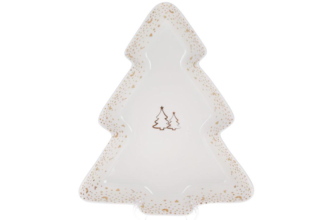 Блюдо в форме елочки фарфоровое BonaDi 30,5 см (498-307)
