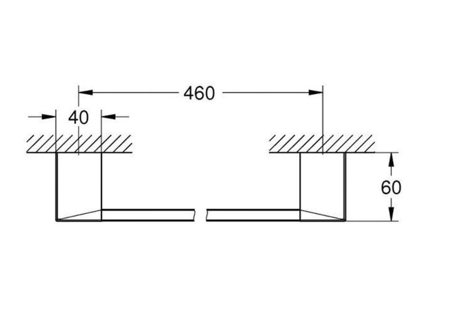 Держатель для полотенец Grohe Selection Cube 40767000 одинарный Хром (111212) - фото 2