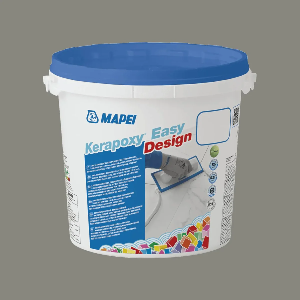 Фуга затирка эпоксидная для швов Mapei Kerapoxy Easy Design 113 3 кг Серый цемент