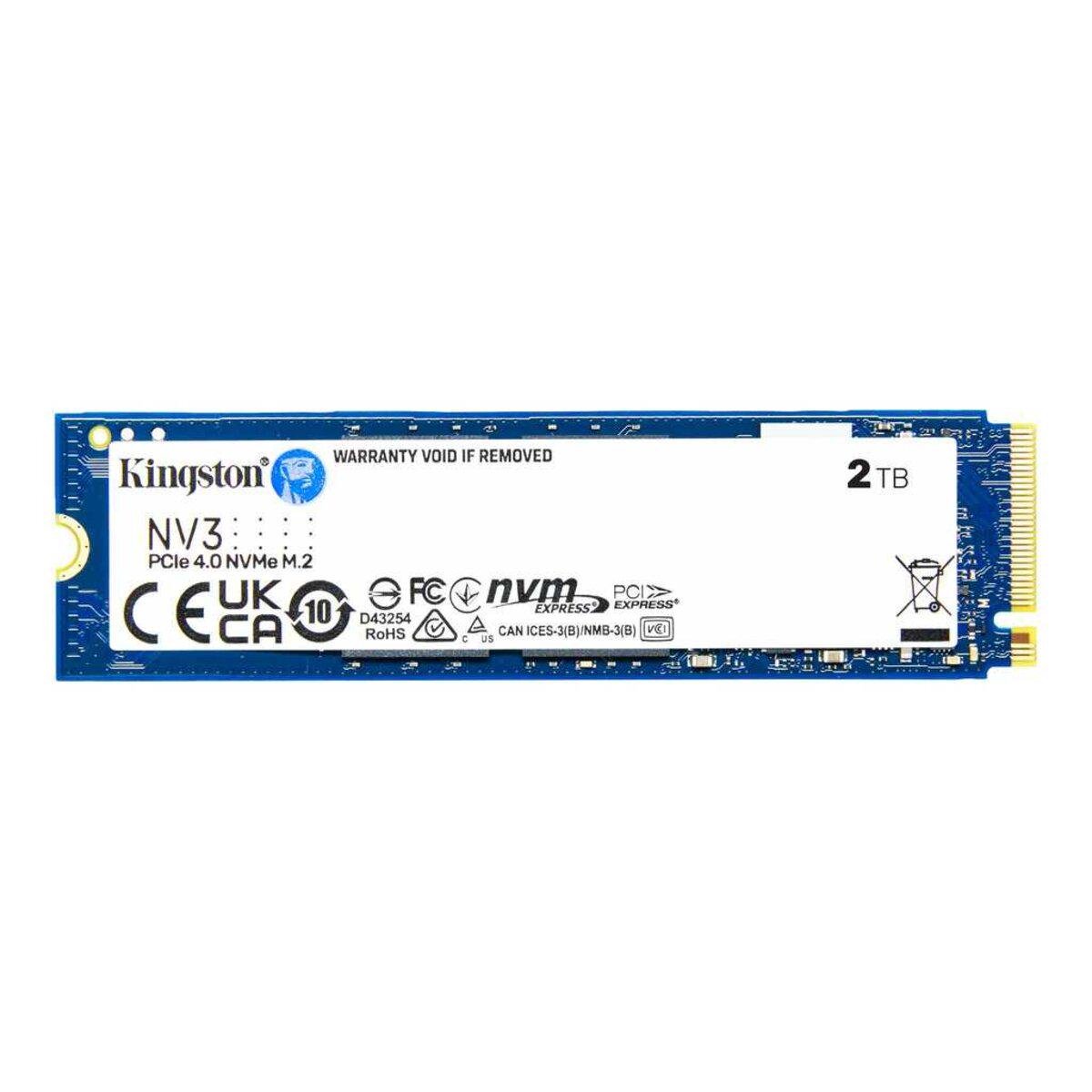 SSD-диск Kingston M.2 NV3 2000 GB PCIe 4.0 NVMe (SNV3S/2000G)