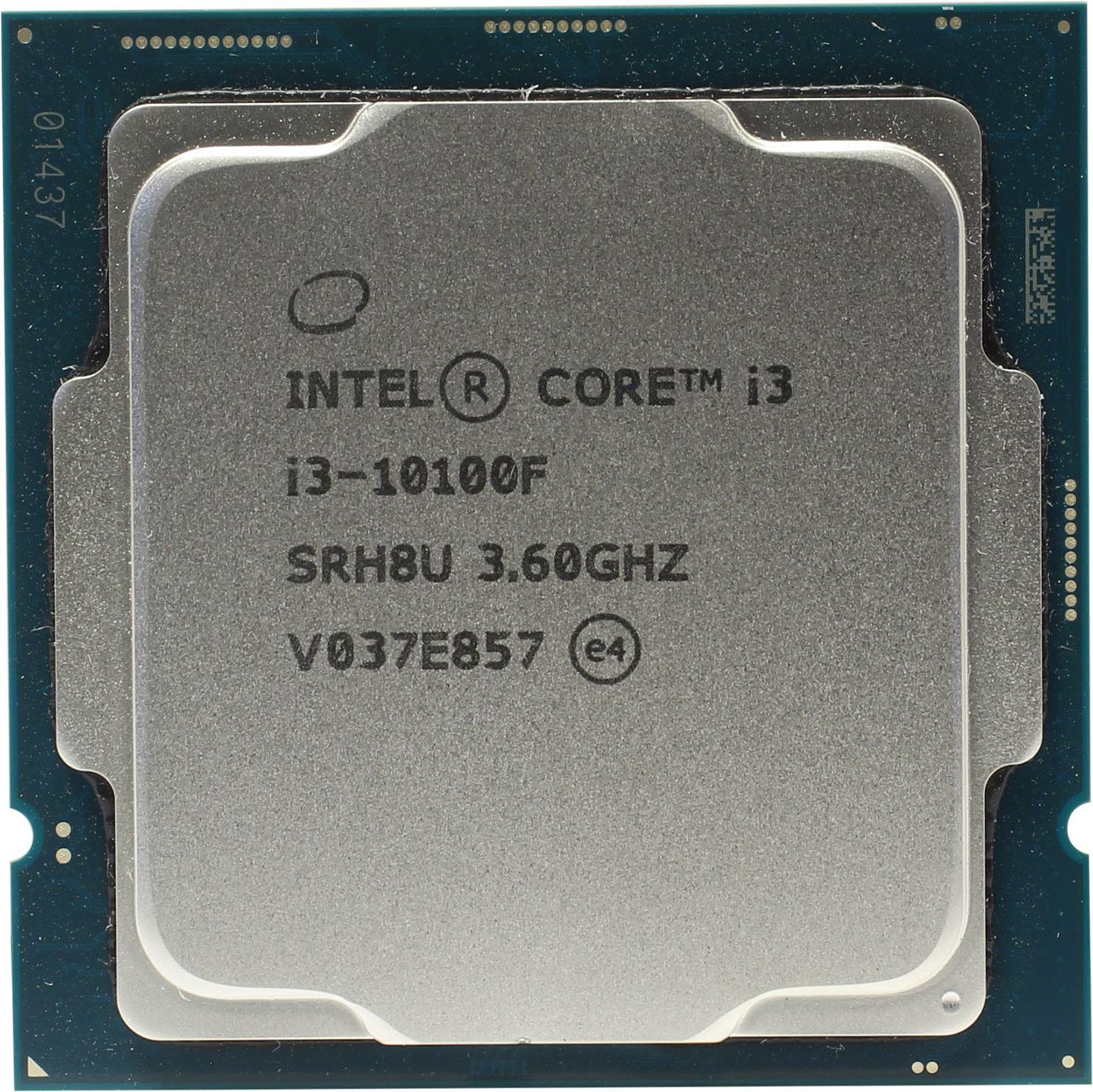 Процессор Intel Core i3 10100F BX8070110100F s1200 8T 4,3 ГГц