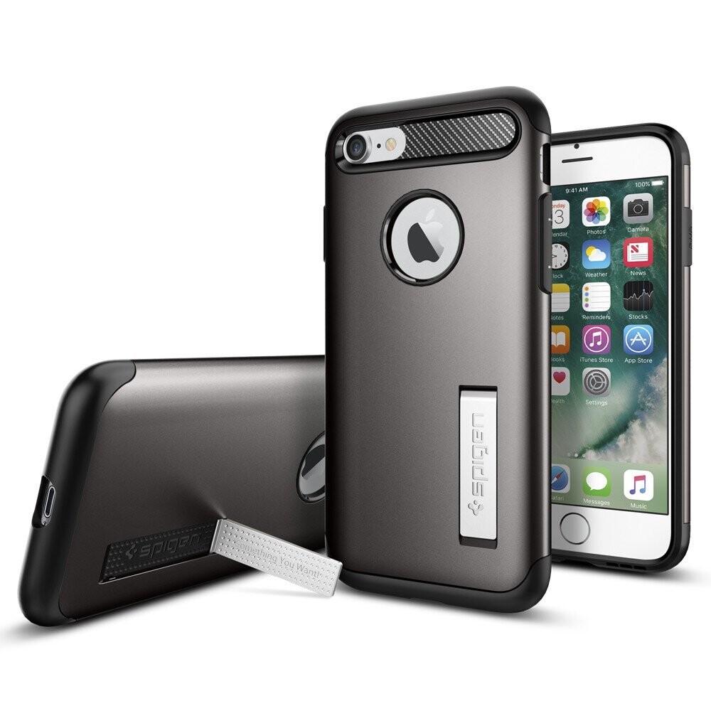 Чехол-накладка Spigen SGP Case Slim Armor for iPhone 7/8/SE 2020, Gun Metal (042CS20301)