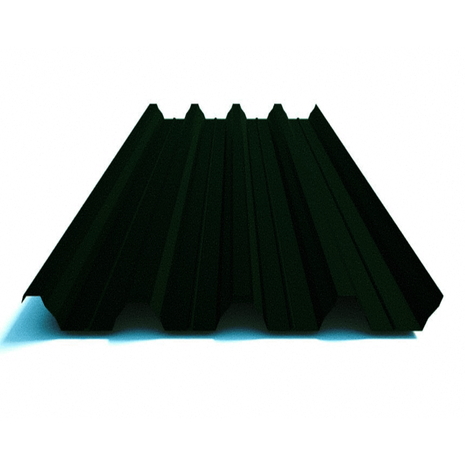 Профнастил Partner НС-57 0.45 цинк 120 г/м.кв с матовым покрытием 1050х2500 мм Ral 6020 мат Темно-зеленый