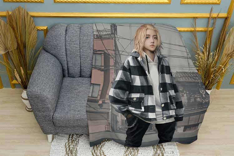 Плед Sano in the city Tokyo Revengers плюш однослойный 135х150 см (113758)