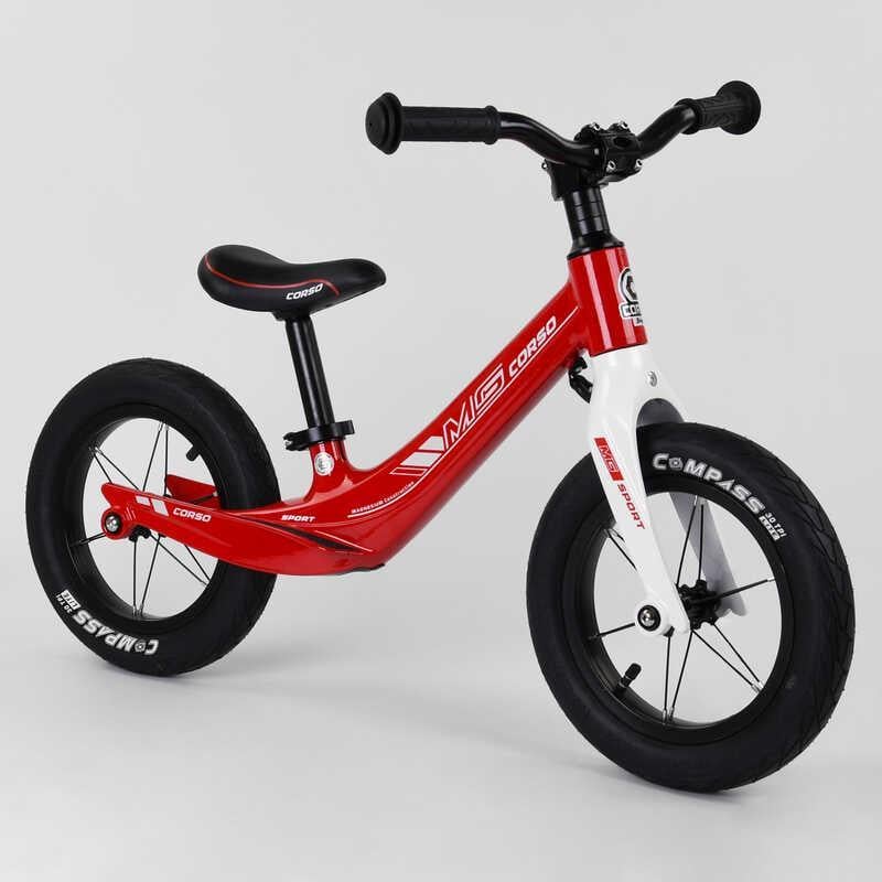 Біговел дитячий з магнієвою рамою Corso Red/White (10567)