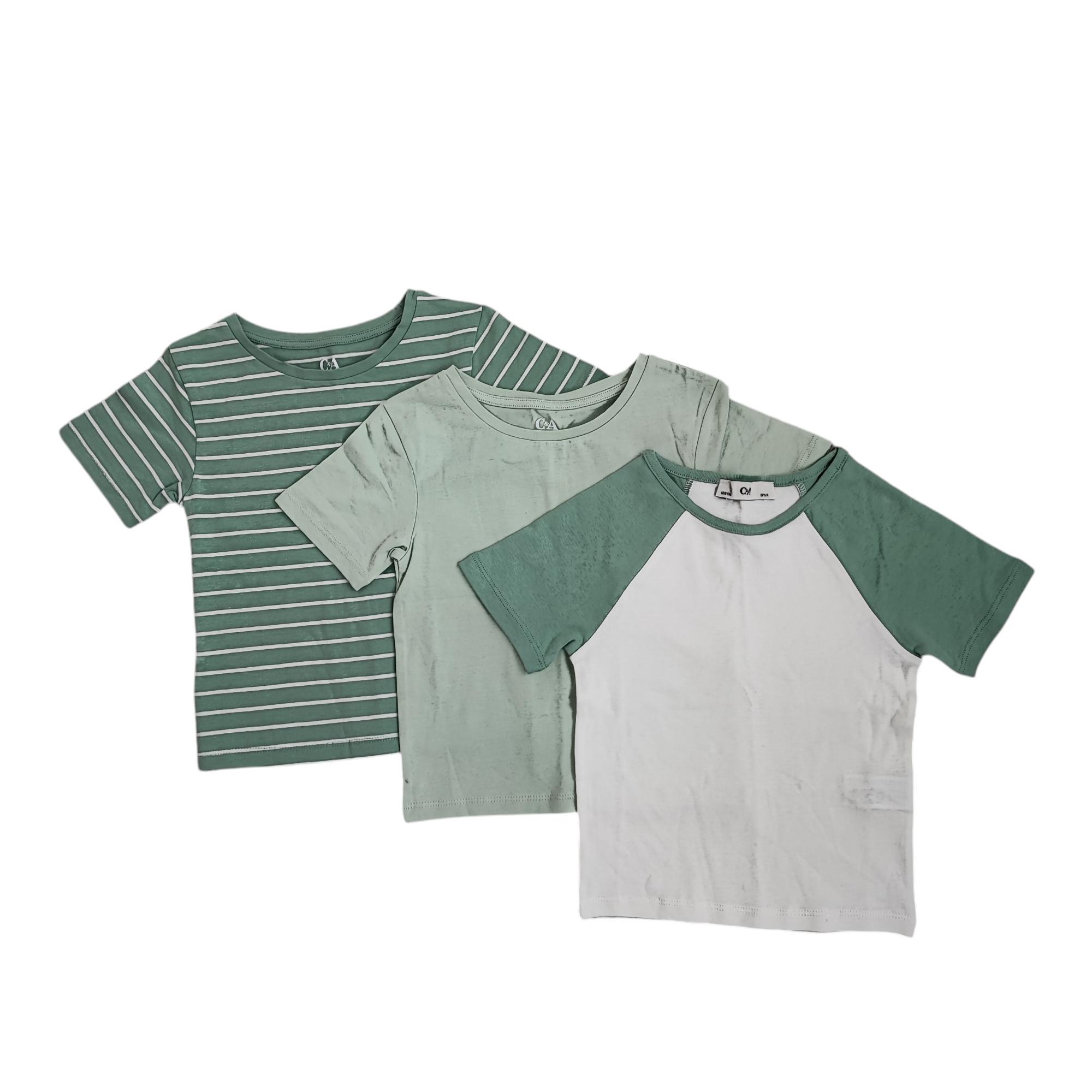 Набір дитячих футболок для хлопчика C&A 104 см 3 шт. Різнокольоровий (250122017)
