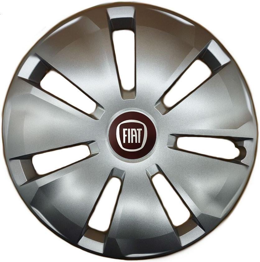 Колпаки SJS с логотипом Fiat 433 R16 4 шт. Серебряный (31006973)