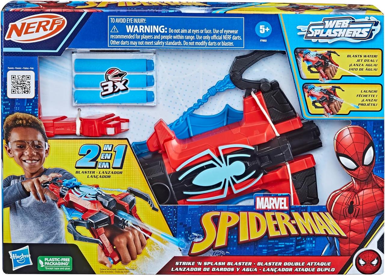 Бластер Человека Паука Nerf Marvel с дротиками и водой Бластер Человека Паука Nerf Marvel с дротиками и водой