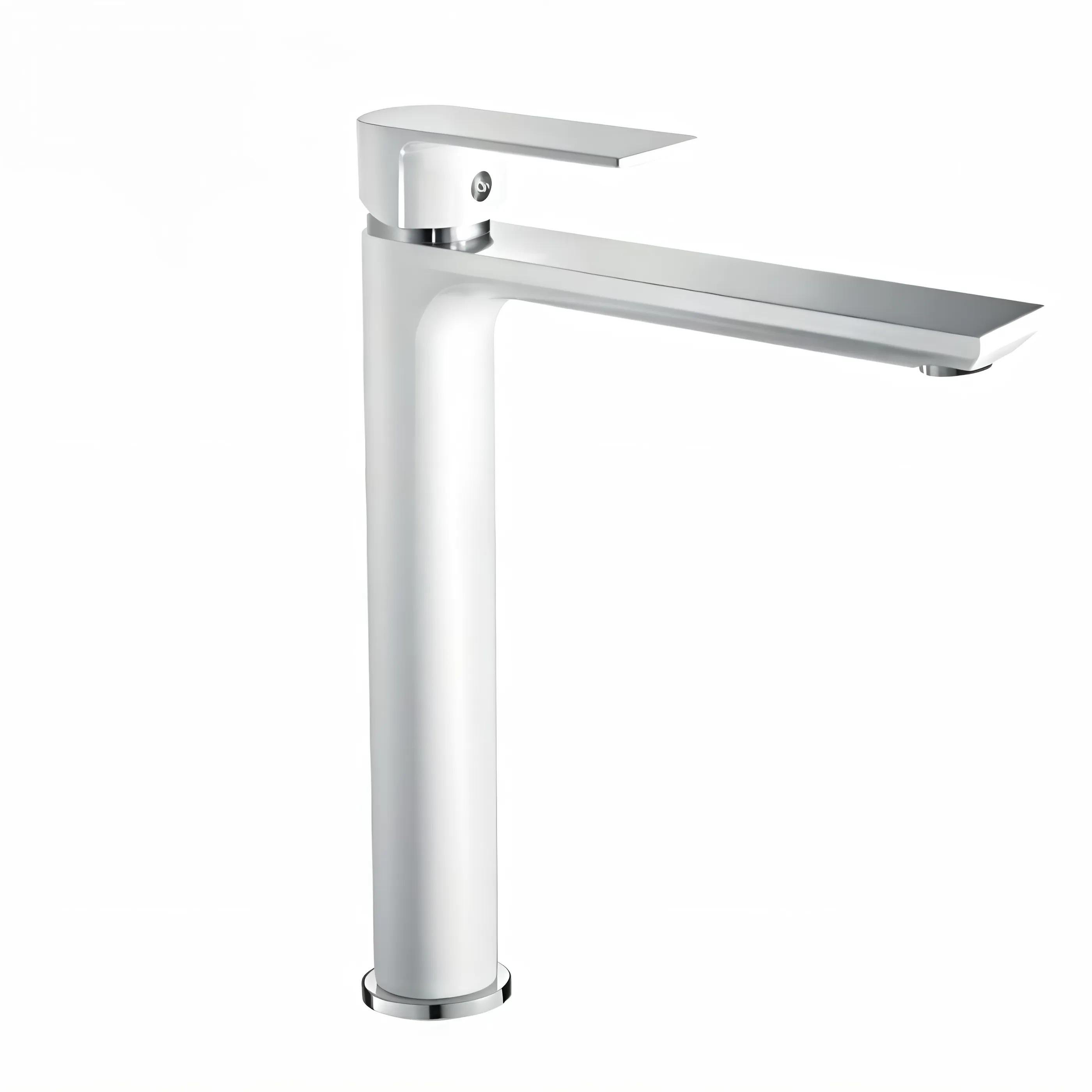 Змішувач для умивальника Haiba ALEX 001 HIGH White/Chrome (HB9564)