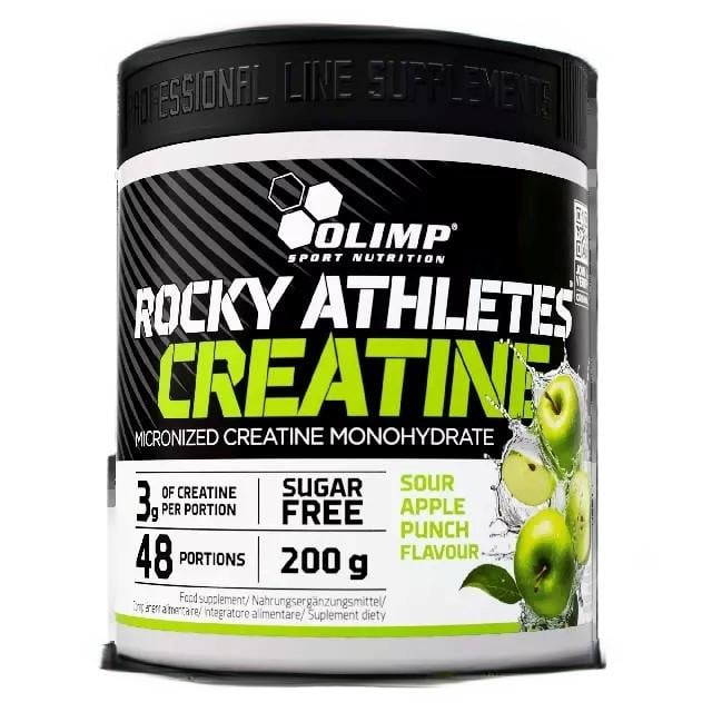 Креатин моногідрат Olimp Rocky Athletes Creatine Apple punch 200 г