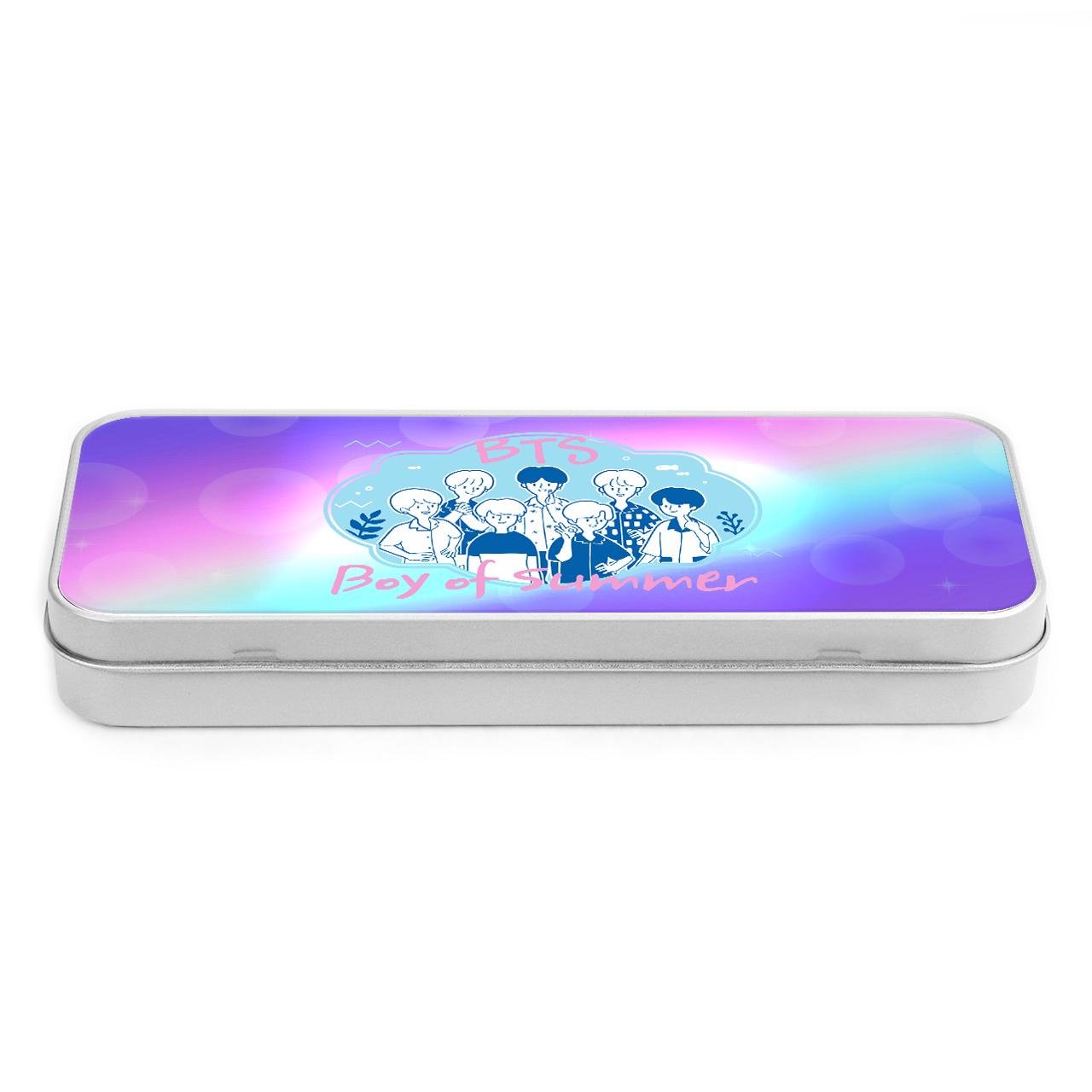 Пенал школьный BTS Серебряный (34408-3266-SR)