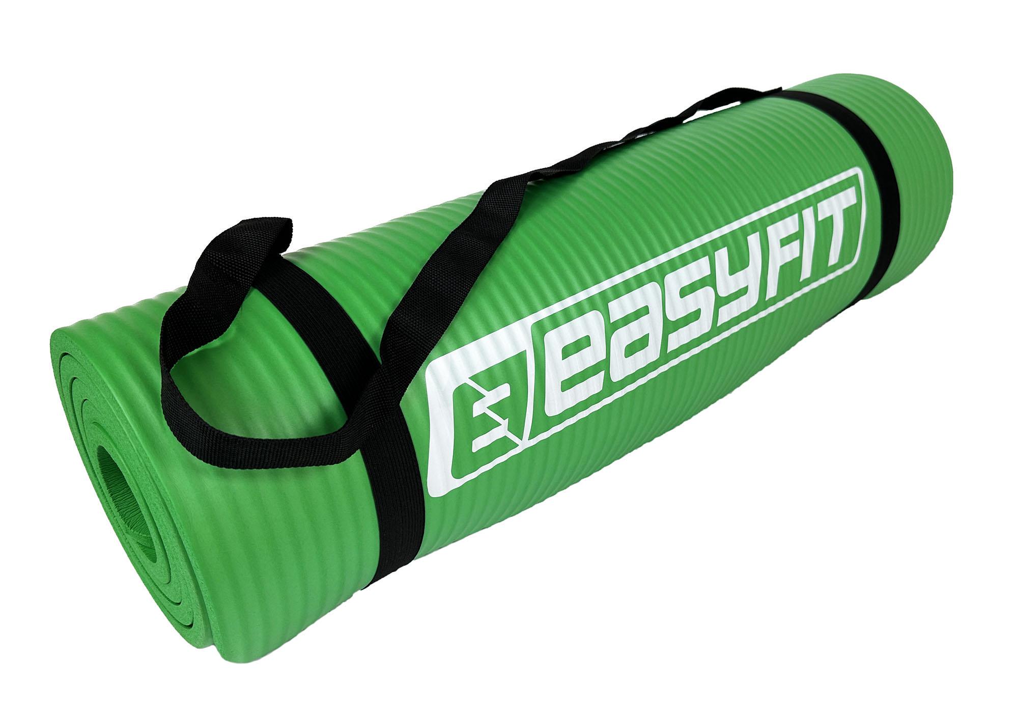 Коврик для фитнеса и йоги EasyFit NBR 10 мм Зеленый - фото 3