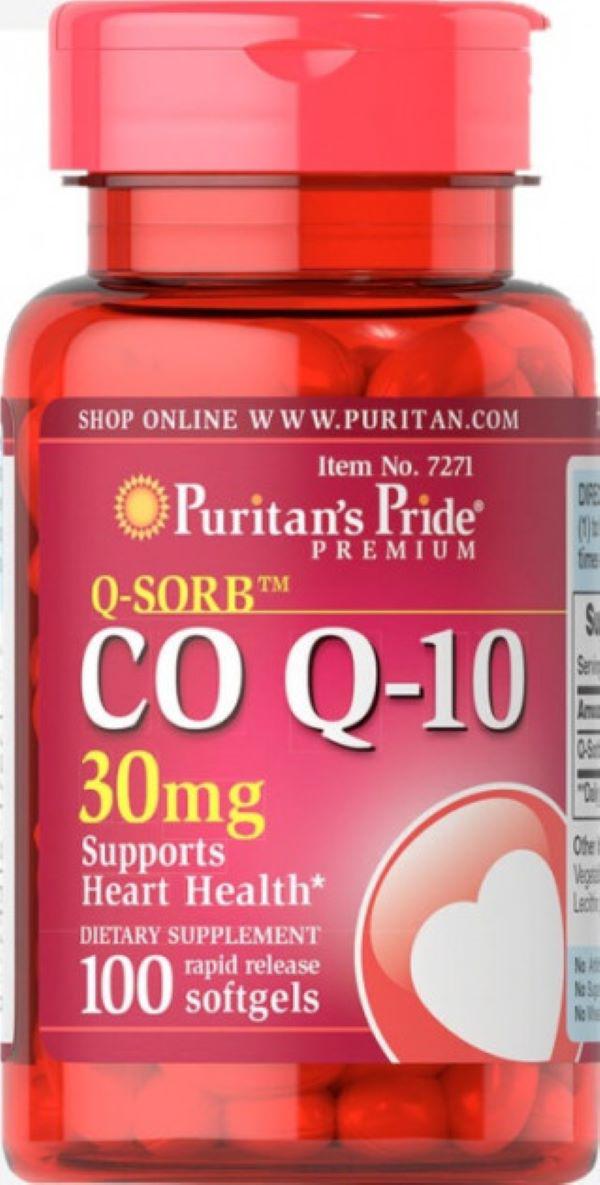 Коэнзим Puritan's Pride Q-Sorb 30 мг 100 капсул (00000025642)