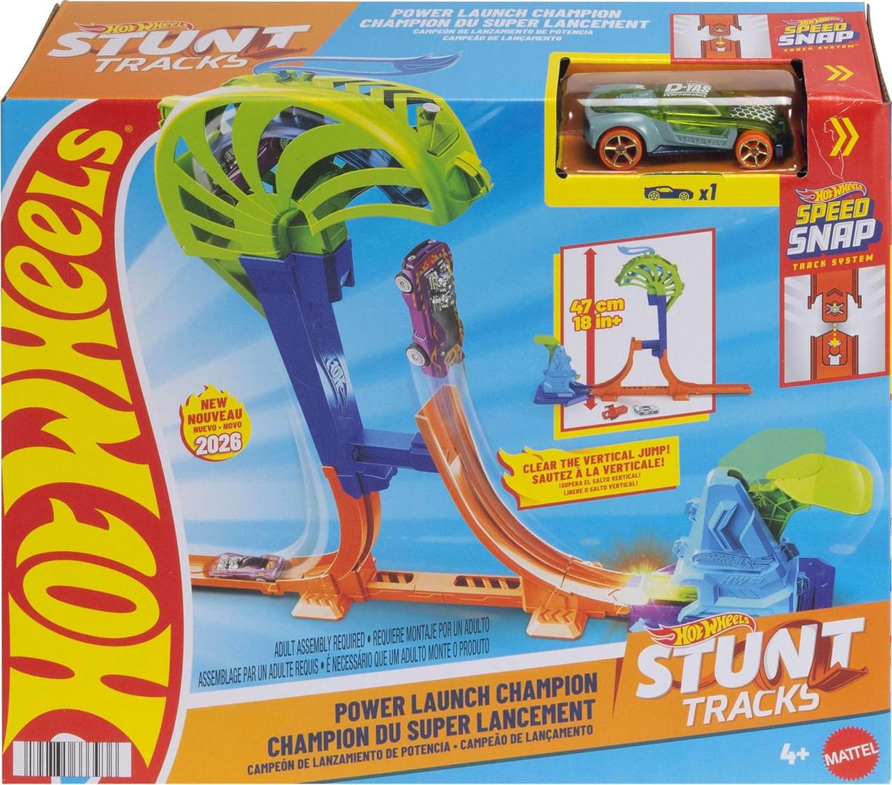 Трек Hot Wheels Stunt Tracks Power Launch Champion Чемпион супер-старта (JHK75)