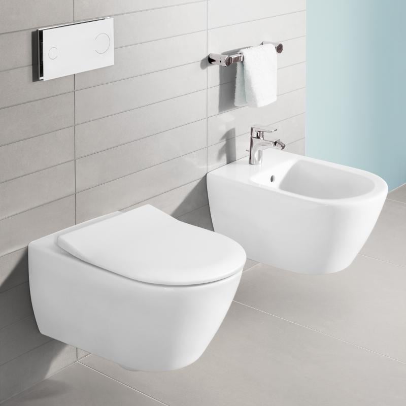 Біде підвісне Villeroy&Boch SUBWAY 2.0 54000001 Білий (110705) - фото 5