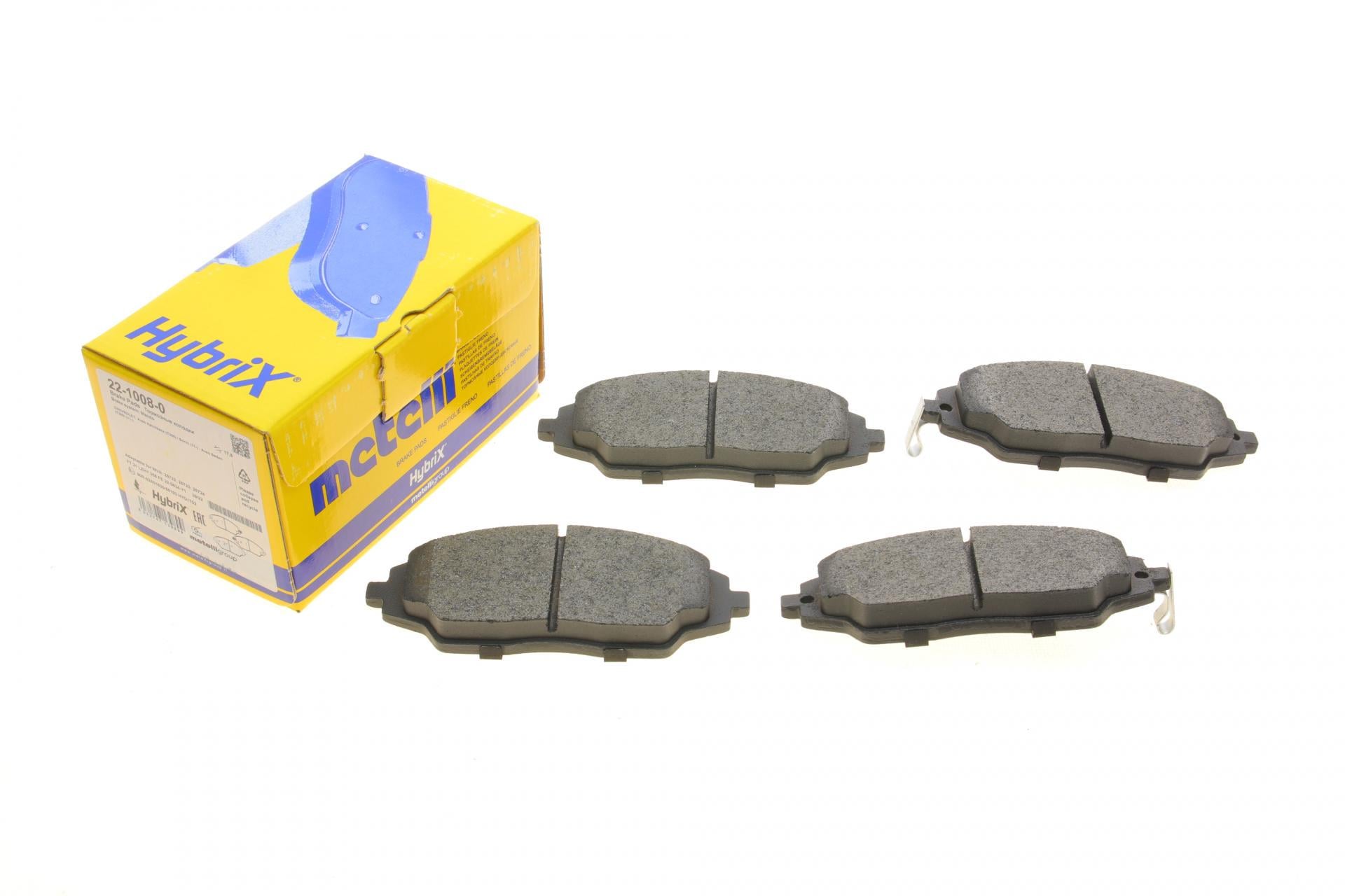 Тормозные колодки передние METELLI для Chevrolet Aveo 1.2-1.6 11- (22-1008-0)
