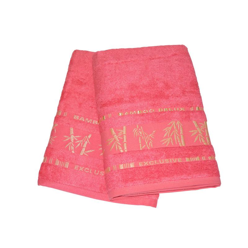Набор полотенец Gursan Bamboo Коралловый (18872) - фото 2 Набор полотенец Gursan Bamboo Коралловый (18872) - фото 2