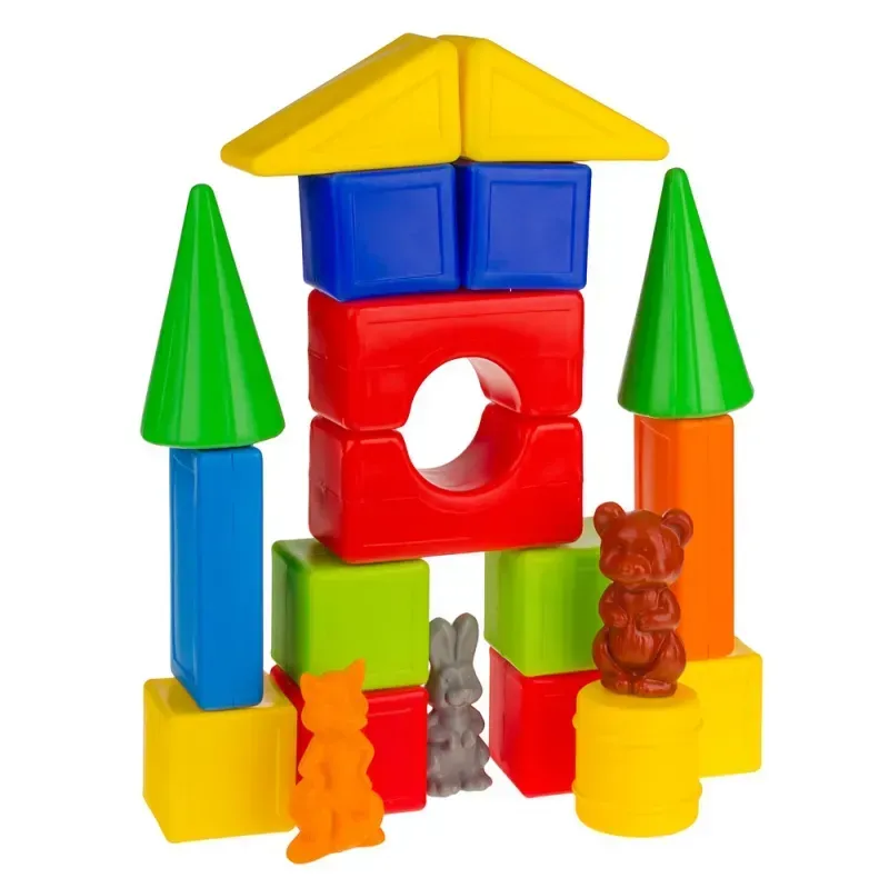 Конструктор дитячий Colorplast Теремок №3 з пластику 41 дет. Різнокольоровий (150-98-1-066) Конструктор дитячий Colorplast Теремок №3 з пластику 41 дет. Різнокольоровий (150-98-1-066)