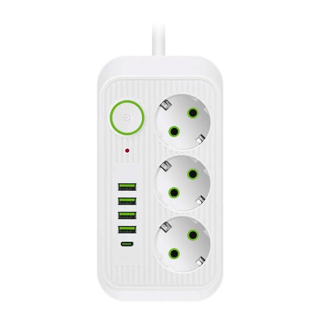 Фильтр VOLTRONIC 3 EU 4 USB 1 PD 2500 Вт 2 м Белый (YUT_V2198) Фильтр VOLTRONIC 3 EU 4 USB 1 PD 2500 Вт 2 м Белый (YUT_V2198)