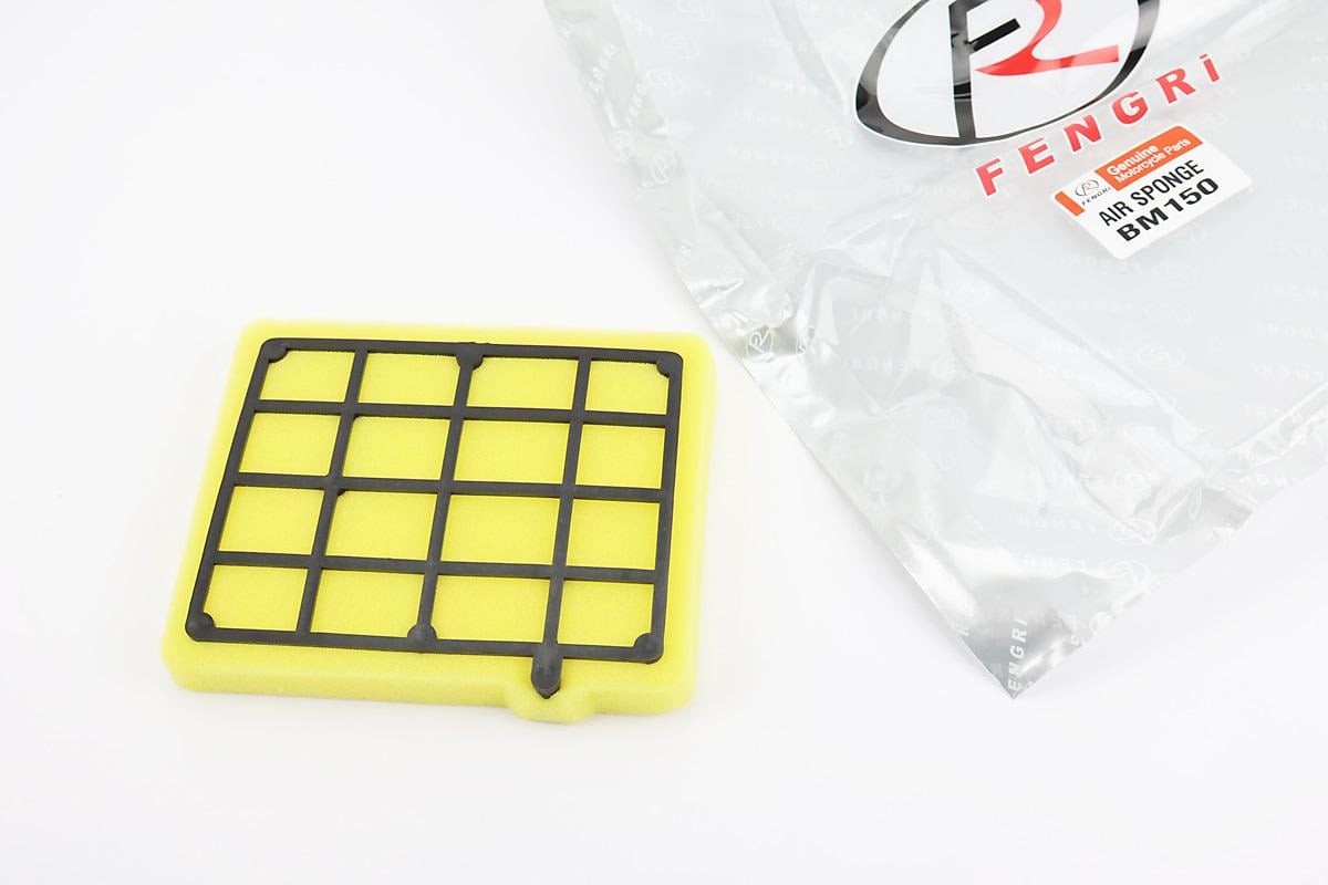 Фільтр повітряний елемент до мотоцикла BAJAJ BOXER BM/BMX 150cc з пластиковим каркасом 153x124x20 мм (PF581012)