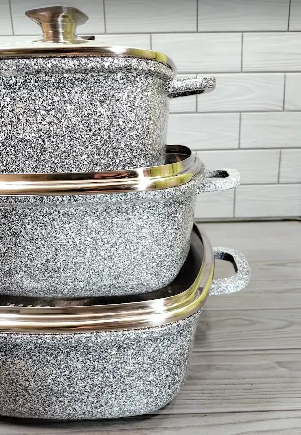 Набір посуду Edenberg 12 пр. з гранітним покриттям (EB-3989) - фото 7