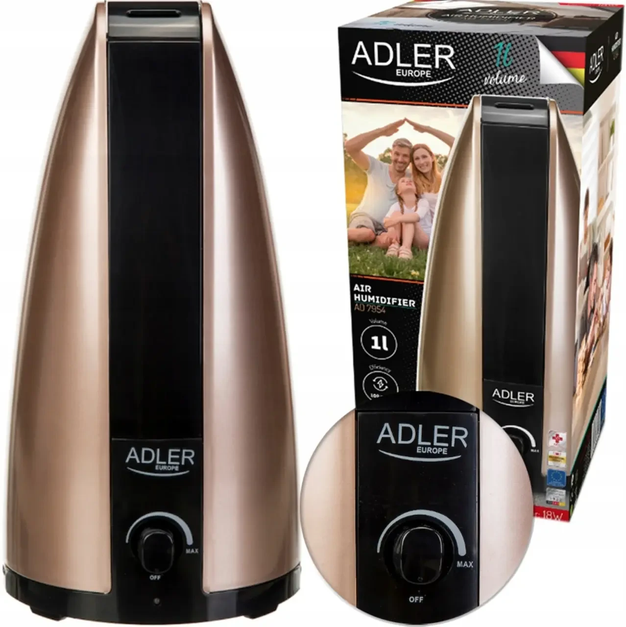 Зволожувач повітря Adler AD 7954 1 л (5908256834156) - фото 7 Зволожувач повітря Adler AD 7954 1 л (5908256834156) - фото 7