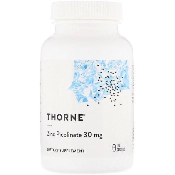 Микроэлемент Цинк Thorne Research Double Strength Zinc Picolinate 30 мг 180 Veg Caps