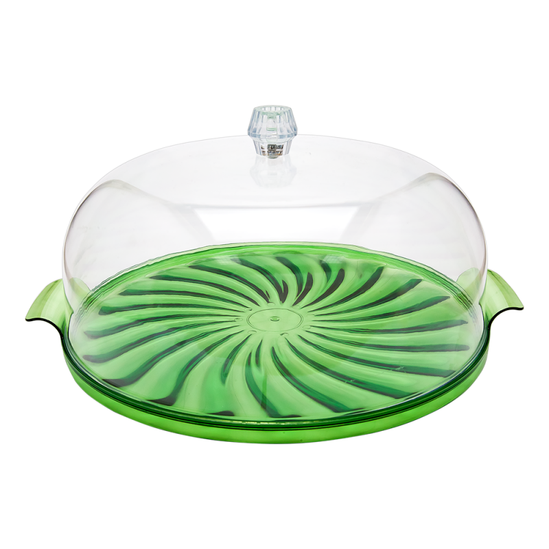 Тортовница Irak Plastik Кристалл 29 см и соковыжималка для лимона New 0,25 л Зеленый (53311) - фото 2 Тортовница Irak Plastik Кристалл 29 см и соковыжималка для лимона New 0,25 л Зеленый (53311) - фото 2