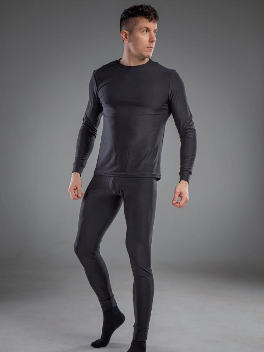 Термобелье мужское с мембраной термолонгсливы и термокальсоны XL Черный (8199445104) - фото 4 Термобелье мужское с мембраной термолонгсливы и термокальсоны XL Черный (8199445104) - фото 4