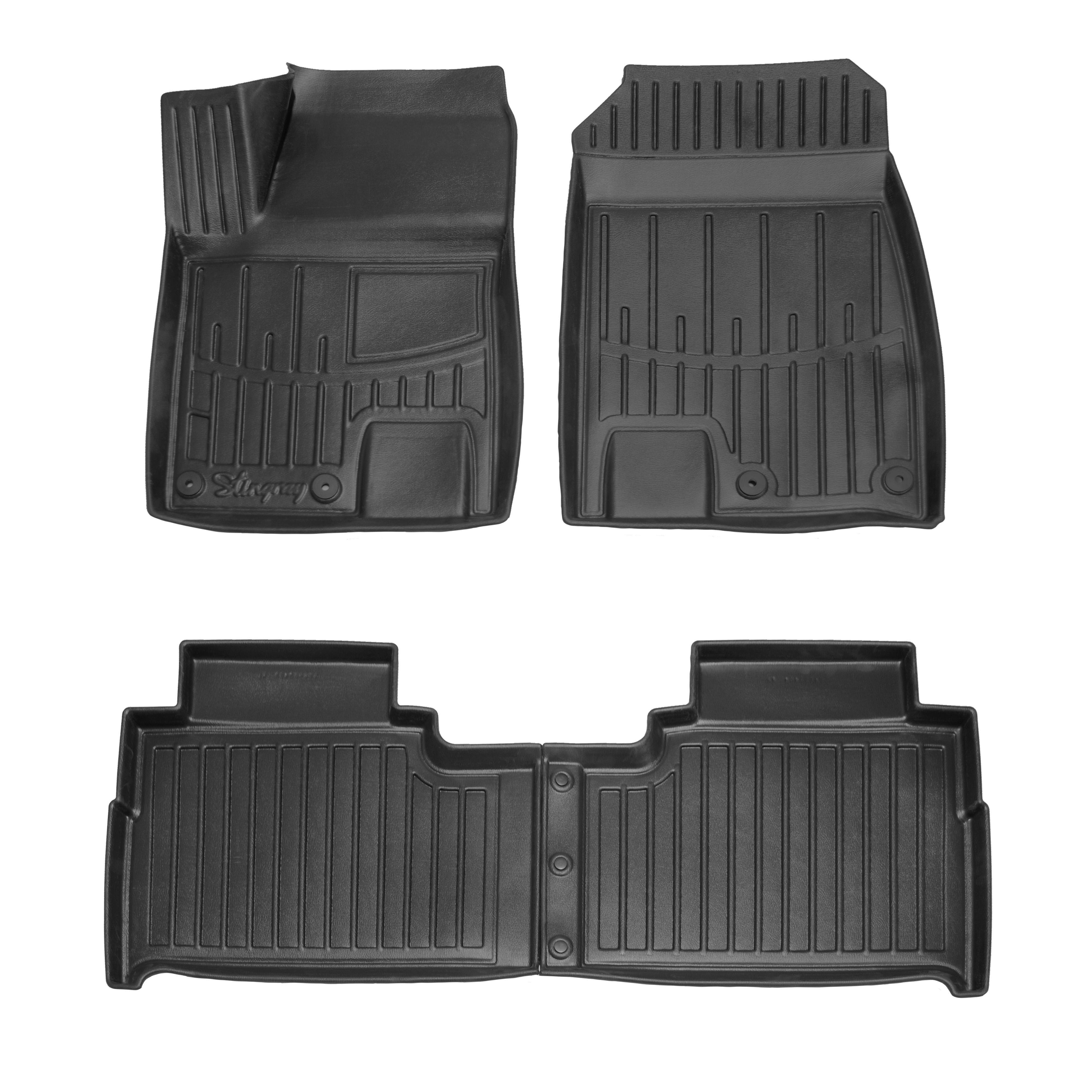 Коврики Stingray 3D для Jetour T2 2024- рр. полиуретан 4 шт. Черный (158268)