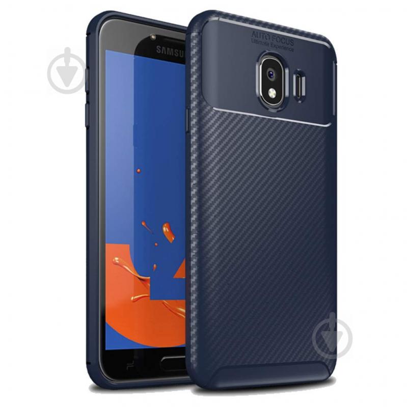 Чехол Carbon Case Samsung J400 Galaxy J4 2018 Синий (hub_nxtJ48483)