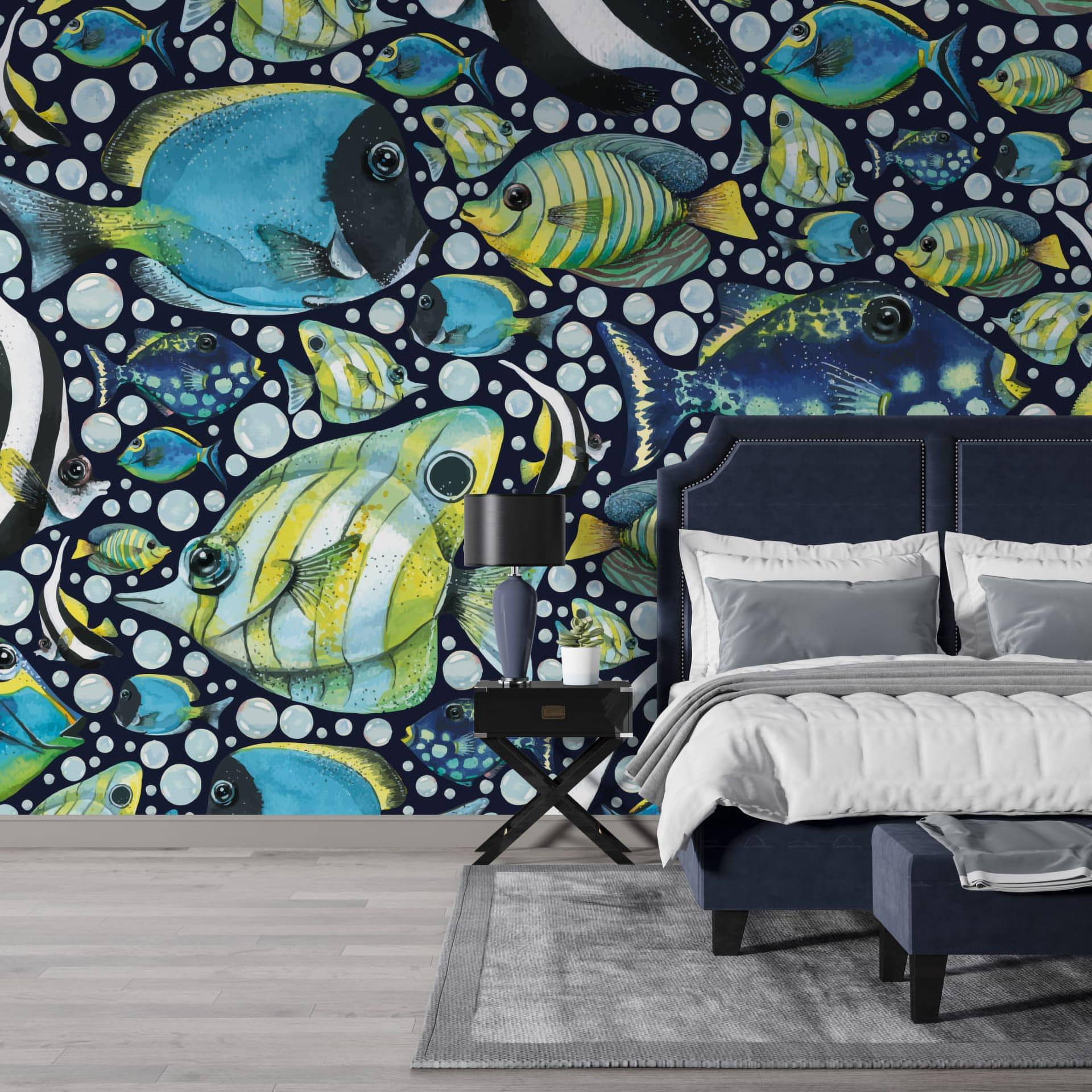 Фотообои флизелиновые Styleo Print-walls Рыбки 0121 350х270 см (Pw-0121/3) Фотообои флизелиновые Styleo Print-walls Рыбки 0121 350х270 см (Pw-0121/3)