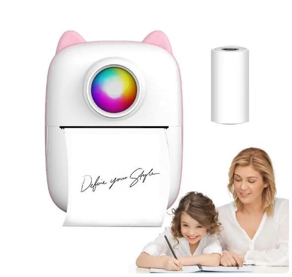 Термопринтер портативный Mini Printer X2 Bluetooth Розовый (202/1) - фото 4