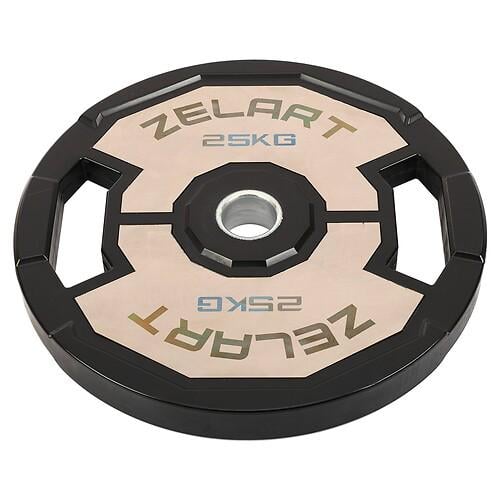 Диски резиновые Zelart TA-4792-25 2 Handle с металлической втулкой 25 кг Черный (32511008)