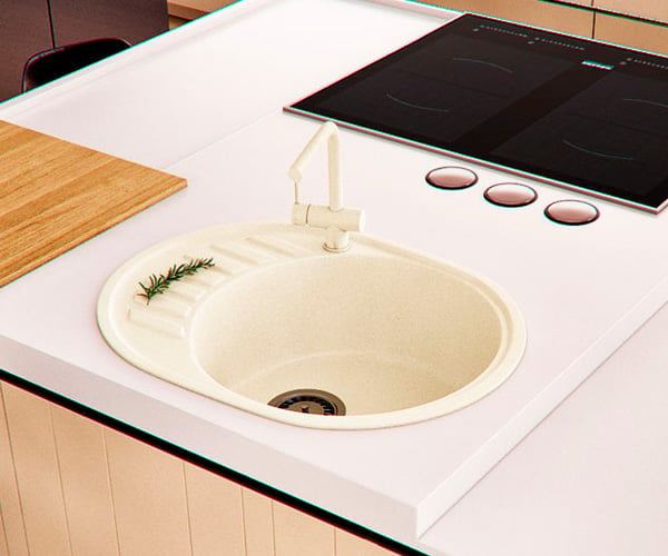 Мойка для кухни Smart House Mario гранитная Слоновая кость